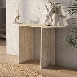 Κονσόλα Cortado Megapap χρώμα travertine 120x35x75εκ