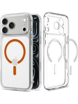 Spigen Ultra Hybrid MagSafe Case Clear / Orange (iPhone 18 Pro Max / 17 Pro Max)