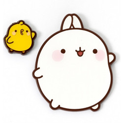 Carat Shop Molang - Molang and Piu Piu Pin Badge (MLPB0128)