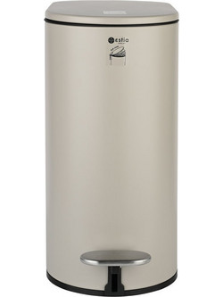 02-19129 ESTIA ΧΑΡΤΟΔΟΧΕΙΟ ΜΠΑΝΙΟΥ SLIM SOFT CLOSE 5lt ΜΑΤ TAUPE