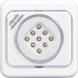 Στεγανό φωτιστικό τοίχου LED GR-80/W/SL 230V ασημί - 923080002