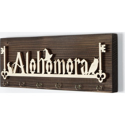 Wooden Key Holder LAZ157 Multicolor 40x14x3 cm
