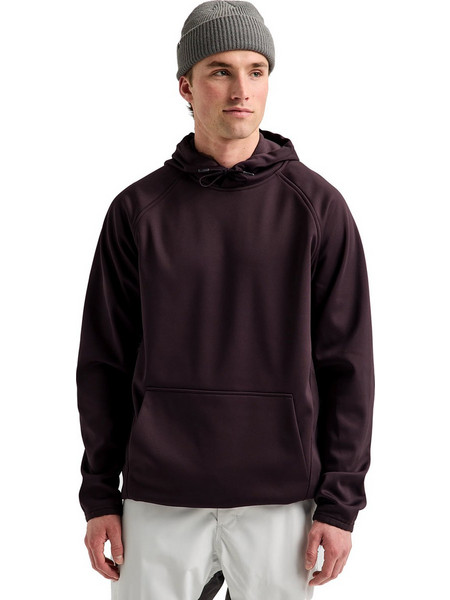 Burton Crown Weatherproof Ανδρικό Φούτερ με Κουκούλα Καφέ