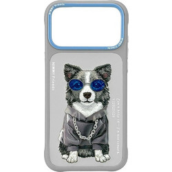 Nimmy Glasses Cool Dog Back Cover Grey (iPhone 18 Pro Max / 17 Pro Max)
