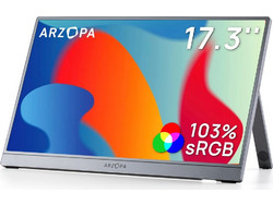 Arzopa Z1C Plus IPS HDR Φορητό Monitor 17.3" 1920x1080 FHD 60Hz