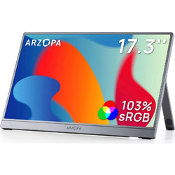 Arzopa Z1C Plus IPS HDR Φορητό Monitor 17.3" 1920x1080 FHD 60Hz