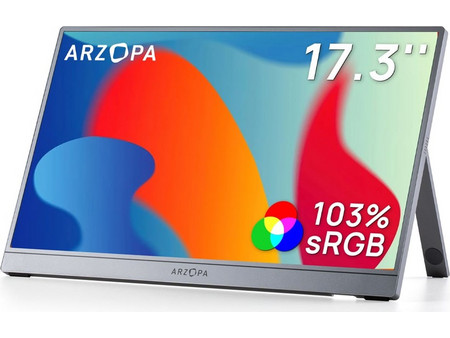 Arzopa Z1C Plus IPS HDR Φορητό Monitor 17.3" 1920x1080 FHD 60Hz