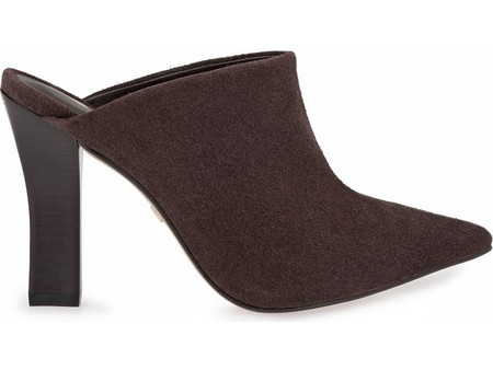 CARRANO MULES X465D30758D7 - ΚΑΦΕ ΣΚΟΥΡΟ ΚΑΣΤΟΡΙ E85044 1031002-FACL01 SUEDE-GANACHE
