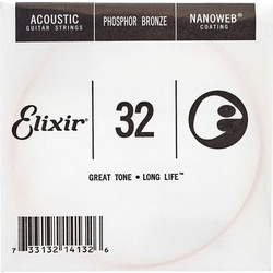 Elixir 15132 Nanoweb Χορδή Ακουστικής Κιθάρας 32