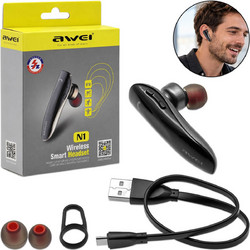 Awei N1 Ακουστικό Bluetooth In Ear Grey