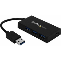 StarTech HB30A3A1CSFS USB Hub 3.0 USB-A με 4 Θύρες USB-A / USB-C & Εξωτερική Παροχή Ρεύματος