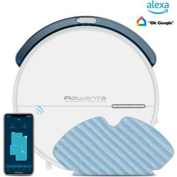 Rowenta RR7427WH Σκούπα Ρομπότ για Σκούπισμα & Σφουγγάρισμα με Χαρτογράφηση και Wi-Fi