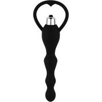 Guilty Toys Silkey Πρωκτικές Μπίλιες Δόνησης 17 cm Μαύρες