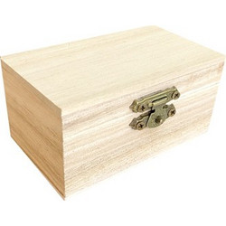 Ξύλινο αλουστράριστο κουτάκι 5x5x9 cm