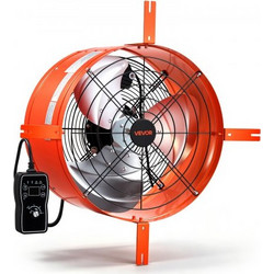 Βεντιλατέρ VEVOR Gable Mount, 40,6 cm Attic Vent Exhaust Fan 2940 CFM Thermostat, Cooling and Ventilation for Home, Garage, Αποθήκη, Εργαστήριο, περίβλημα από ανθρακούχο χάλυβα με βραχίονες στήριξης &