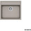 Schock Cristalite Manhattan Ένθετος Νεροχύτης Γρανίτη Ματ Concrete Beton 57x51cm 30060-1451