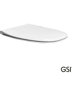 GSI Modo Καπάκι Λεκάνης Οβάλ από Βακελίτη Slim Soft Close Λευκό 500-MS84SC-300