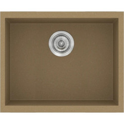 Sanitec Classic 341 Ένθετος Νεροχύτης Γρανίτη Ματ Metallic Coffee 40x50cm