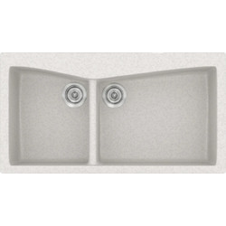 Sanitec Classic 326 Επικαθήμενος Νεροχύτης Γρανίτη Ματ Metallic Ice 93x51cm