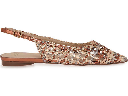 Γυναικεία Slingback Exe MIAMI-105 Μπρονζέ Πολύχρωμο Πλεκτό W492A10511L5 Bronze