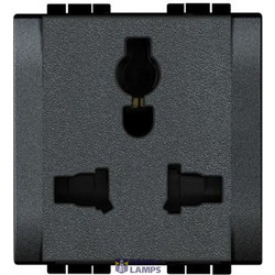 Socket outlet Livinglight 2P+E US type 1M anthracite