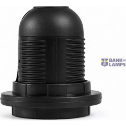 Lamp Holder with Ring E27 Black (50pcs bag)