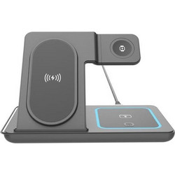 Lamtech LAM981203 3in1 Βάση Φόρτισης 15W Black