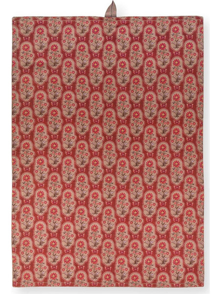 PIP STUDIO - ΣΕΤ/2 ΠΕΤΣΕΤΕΣ ΚΟΥΖΙΝΑΣ BLOOMING TALES DARK RED 50cm Χ 70cm