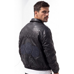 ILLUSION RETRO JACKET - ΜΑΥΡΟ