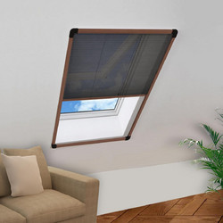 vidaXL Πλισέ Σίτα Παραθύρου Fiberglass 80x120cm 148655