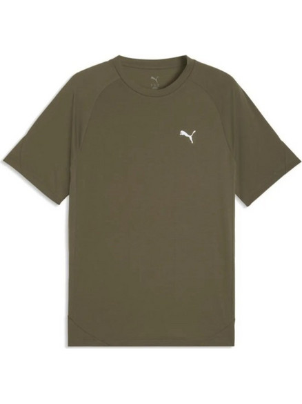Puma Evostripe Tee Ανδρική Κοντομάνικη Μπλούζα Λαδί