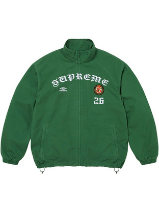Supreme x Umbro Cotton Ripstop Track Jacket Αθλητικό Ανδρικό Μπουφάν Πράσινο