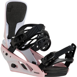 Δέστρες snowboard γυναικείες HG Womens Lexa Re:Flex Snowboard Bindings Burton Άσπρο-Ροζ