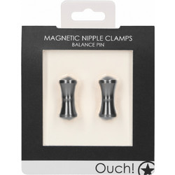 Ouch! Balance Pin Magnetic Nipple Clamps Grey