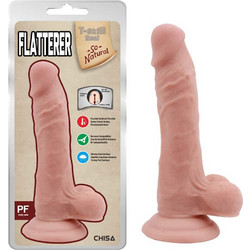 Chisa Novelties Flatterer Ρεαλιστικό Dildo με Βεντούζα & Όρχεις 18cm Flesh
