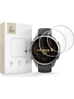 Tech-Protect Γυαλί προστασίας Glass Fit+ 2-Pack για Garmin Fenix 9 Pro (47 mm) - 2 ΤΕΜ. - ΔΙΑΦΑΝΟ