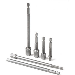 Amio - Προσαρμογείς HEX 1/4" σε Καρυδάκια 1/4" 3/8" 1/2" Heavy Duty για Σταθερή Τοποθέτηση & Καθημερινή Χρήση - Σετ 6 Τεμ. (04781/AM)
