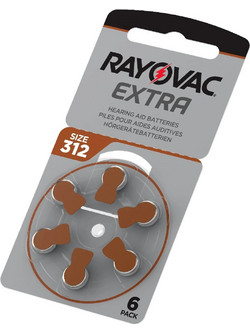 Rayovac Extra Advanced 312 6τμχ