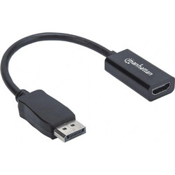 Manhattan Μετατροπέας DisplayPort male σε HDMI female 1τμχ 151634
