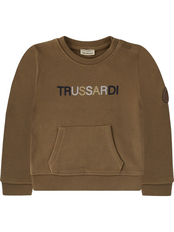 Trussardi Παιδικό Φούτερ Καφέ Ανοιχτό TIA26089FE