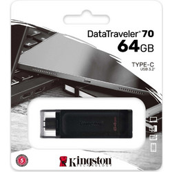 Kingston DataTraveler 70 64GB USB Stick 3.2 Gen 1 με USB-C