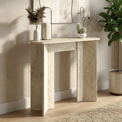 Κονσόλα Mara Megapap χρώμα travertine 90x29,6x91,8εκ