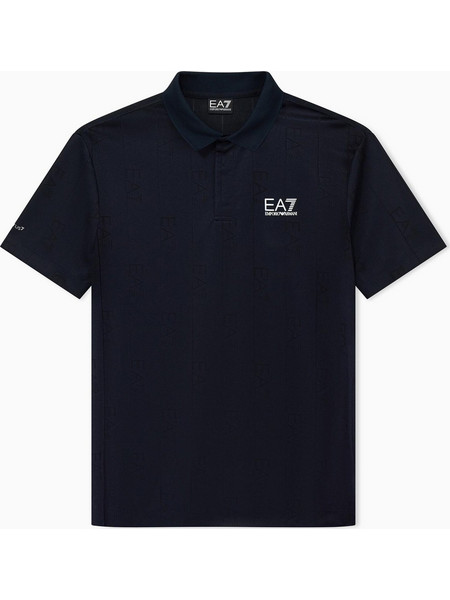 EA7 Ανδρική Μπλούζα Polo Μπλε Σκούρο 7M002477AF22277