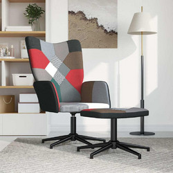 vidaXL Πολυθρόνα Relax με Υποπόδιο Πολύχρωμη 328200