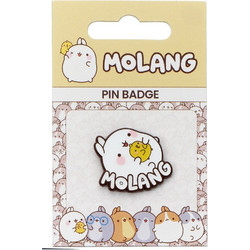 Molang Pin Badge Molang & Piu Piu Logo