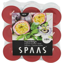 ΡΕΣΏ (ΤEA LIGHTS) SPAAS SCENTED TEA LIGHTS TROPICAL DELIGHT 4 CM SET