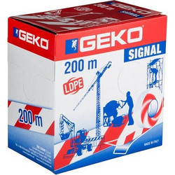 ΤΑΙΝΙΑ ΣΗΜΑΝΣΕΩΣ GEKO ΚΟΚΚΙΝΗ-ΑΣΠΡΗ 200mX70mm