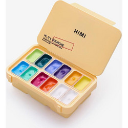 Σετ 12 Χρωμάτων Twin Cup Gouache Set Super Vibrant Colours- Yellow Case TST229 Himi
