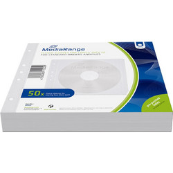 MediaRange Fleece sleeves for 2 discs White Pack 50 (MRBOX60)