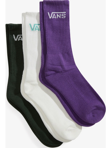 Vans Classic Crew Ανδρικές Κάλτσες Ψηλές Πράσινες 3Pack VN000QBVTD81